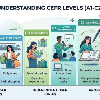 Understanding CEFR levels (A1 to C2)